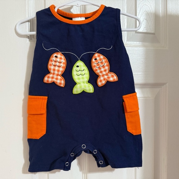 Boutique Fish Romper - Picture 2 of 6